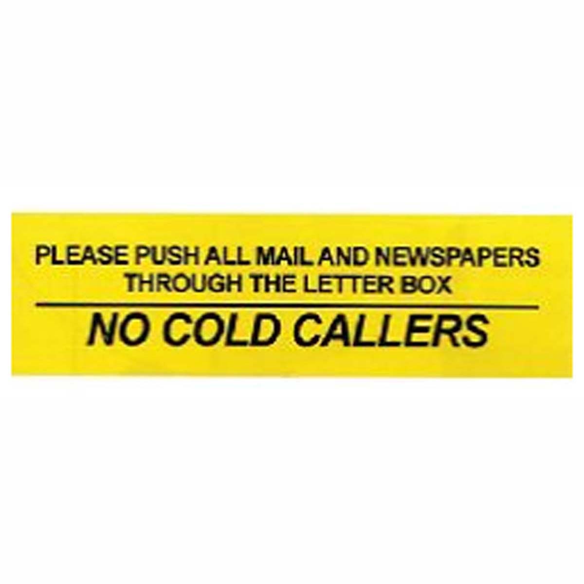 Window Sticker - Say No to Cold Callers